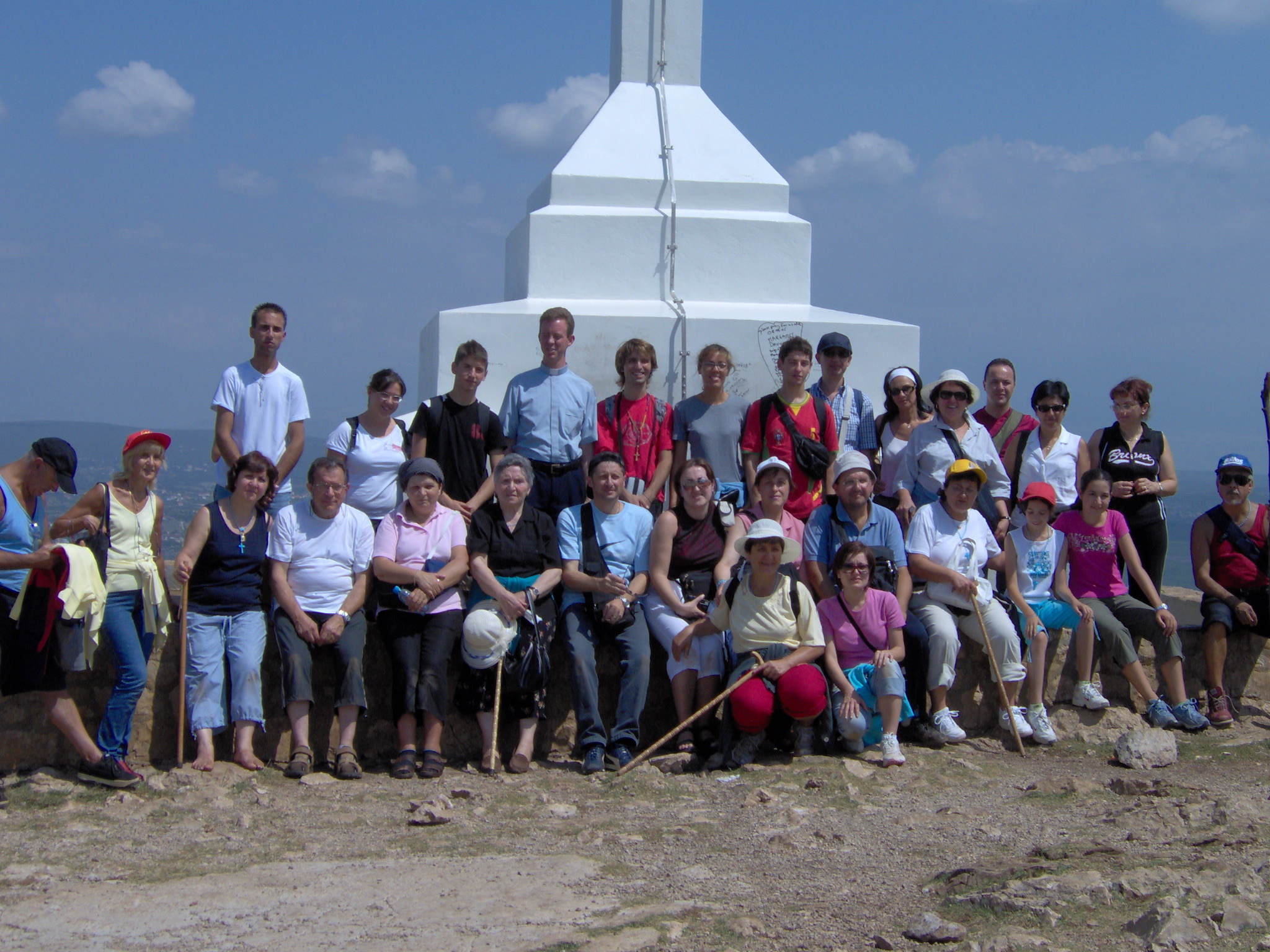 Il gruppo mariano di Molviano sul monte Krizevac